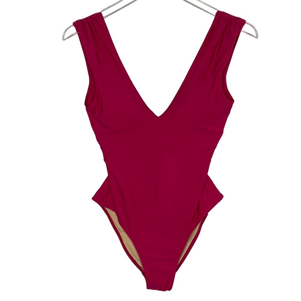 Summersalt 2 Womens The Ruched Backflip One Piece Swimsuit Open Back - Picture 2 of 10
